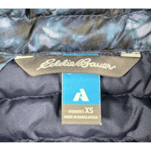 Eddie Bauer First Ascent Stormdown 800 Down‎ Puffer Vest Women XS Blue/Black-EUC - Picture 9 of 14